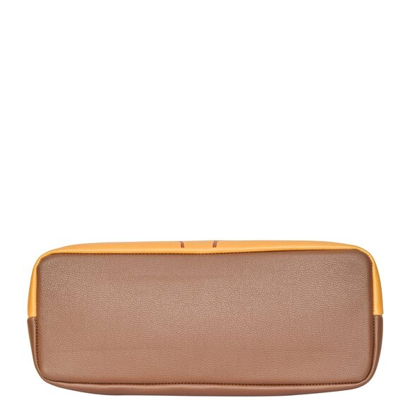 Genuine Leather Printed Shoulder Tote Bag for Women–Top Handle Handbag Daily Use - Picture 7 of 9